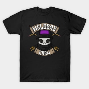 Welders crew Jolly Roger pirate flag T-Shirt